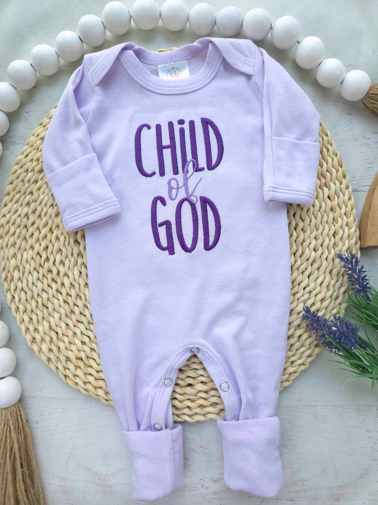 Baby Girl Romper | Child Of God Purple