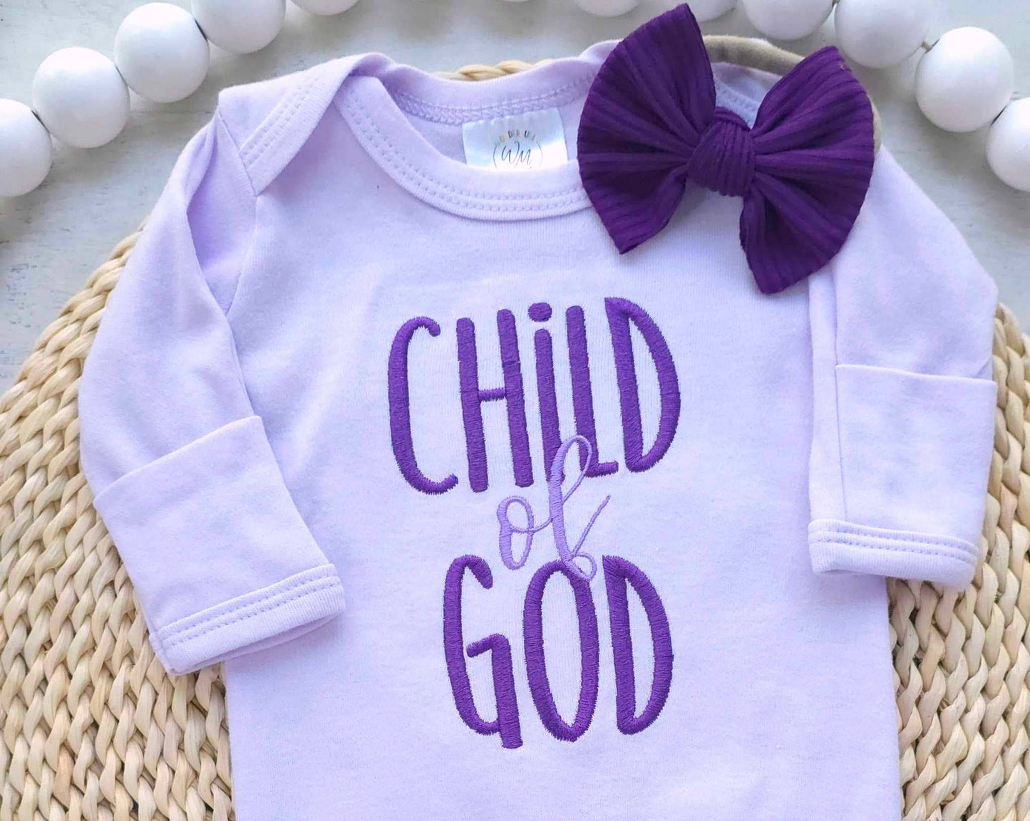 Baby Girl Romper | Child Of God Purple