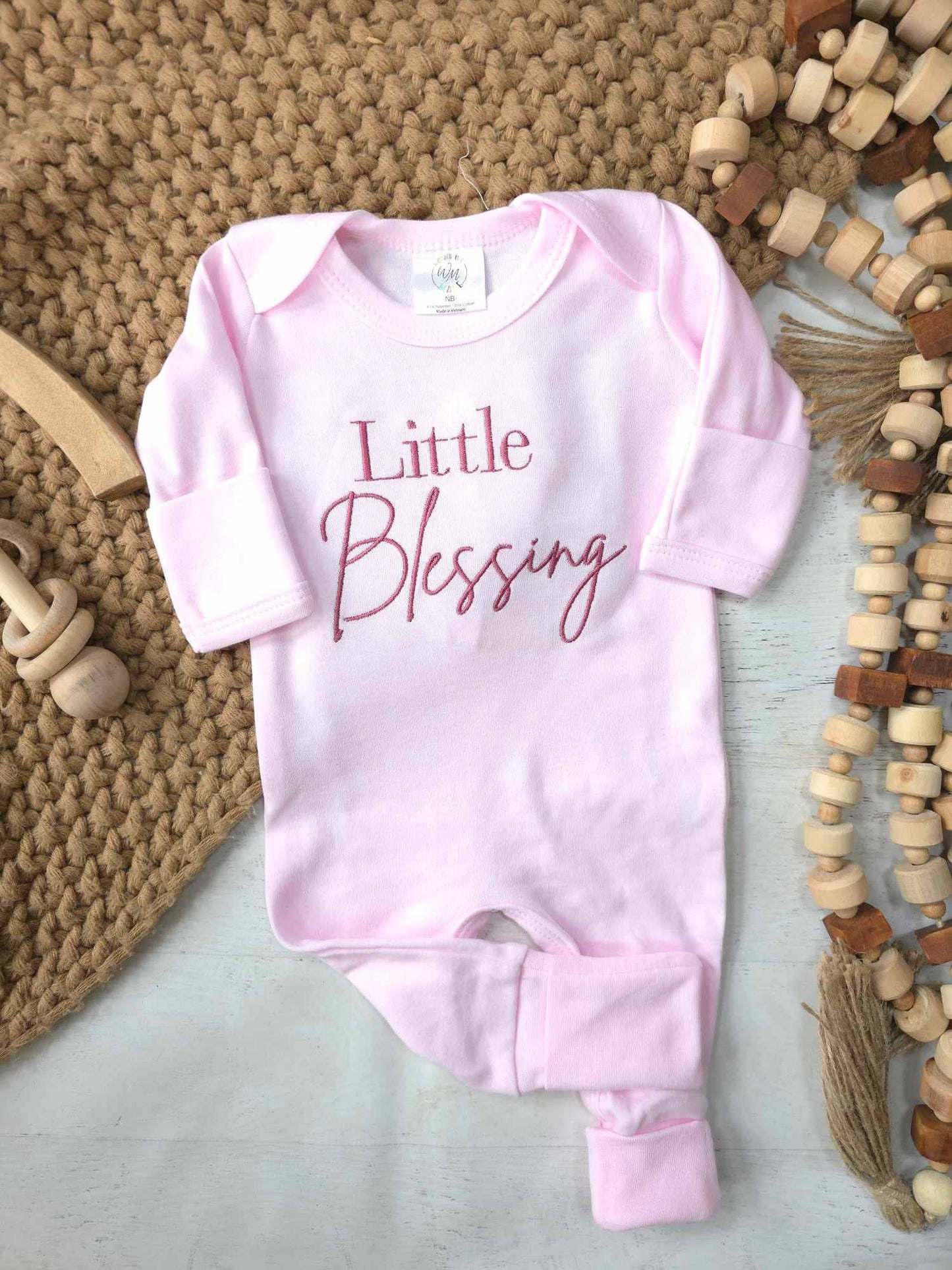 Baby Romper | Little Blessing Pink