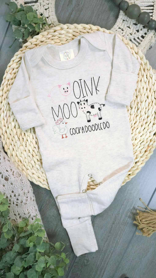 Baby Romper | Farm Animals