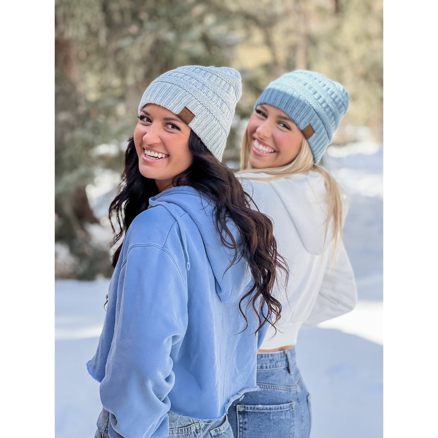 Mixed Soft Yarn Beanie HAT888