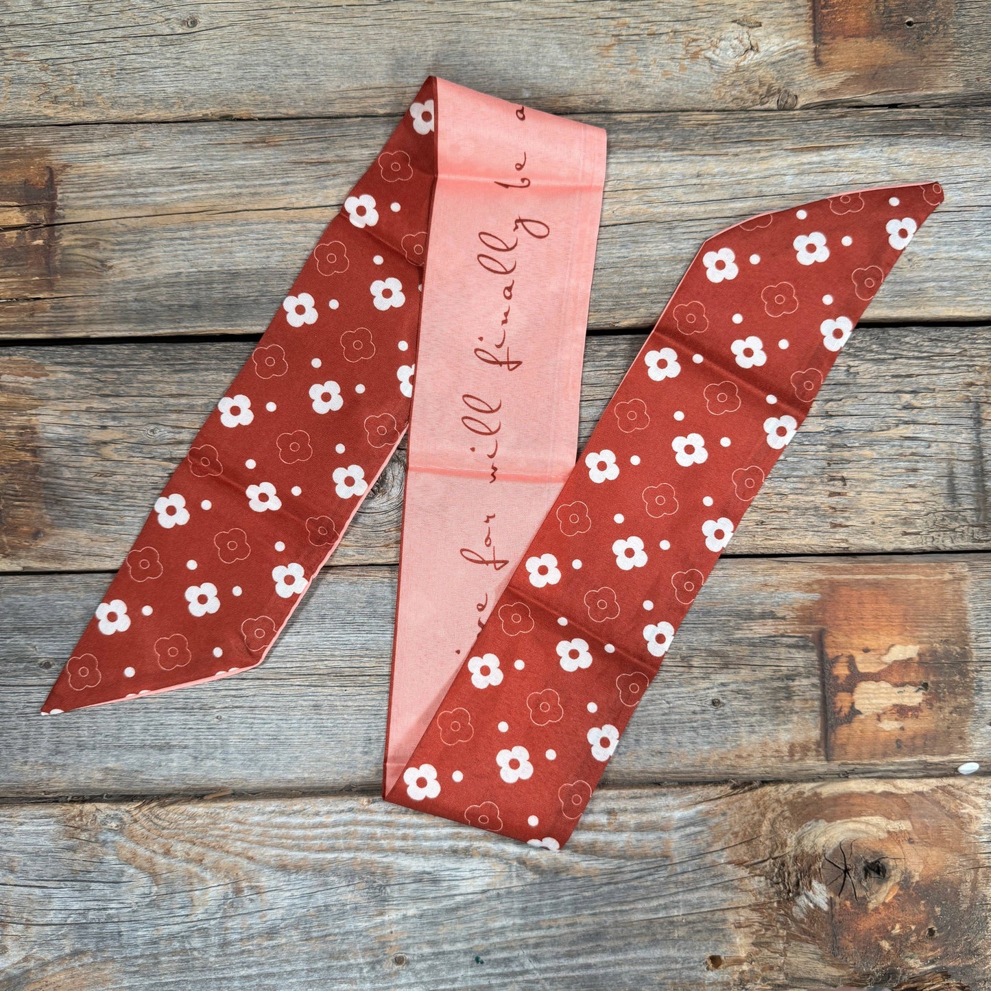 Burgundy Western Skinny Mini Wild Rag Scarf / Cowgirl Necktie  #TW125