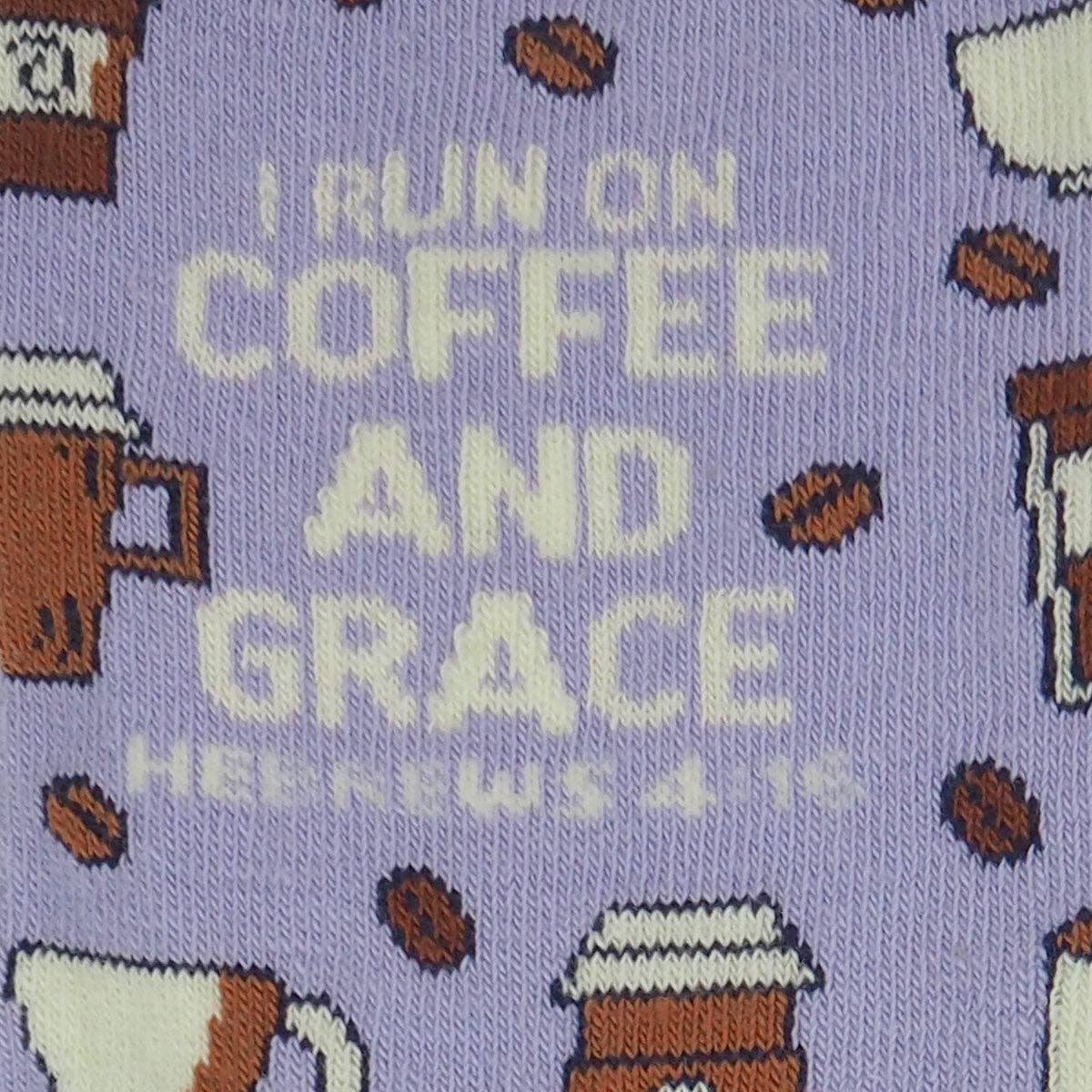 Kerusso Crew Socks Coffee And Grace