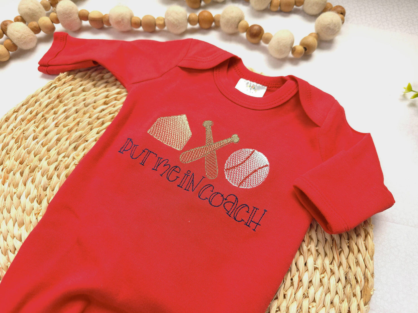 Baby Boy Baseball Romper | Put Me In Coach