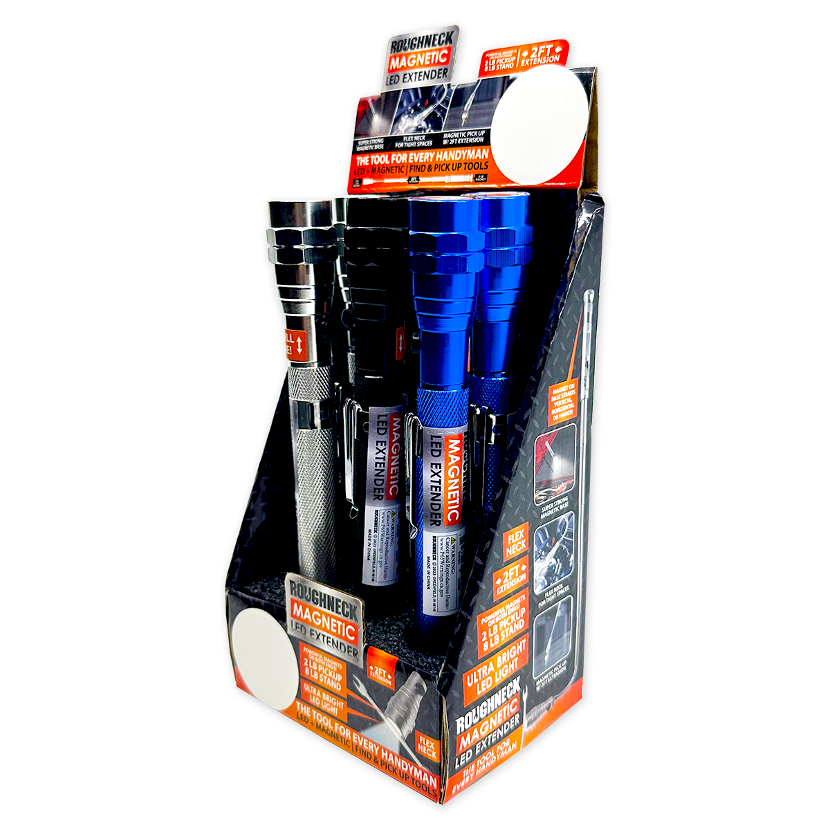 Roughneck Magnetic LED Flashlight Extender Tool