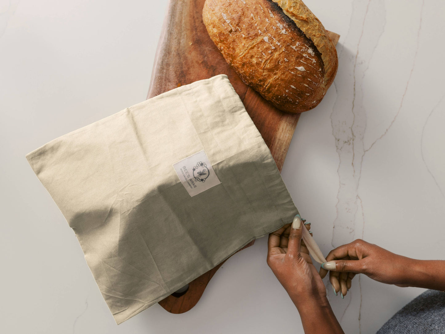 Artisan Bread Bag-Natural, Bakery Lane