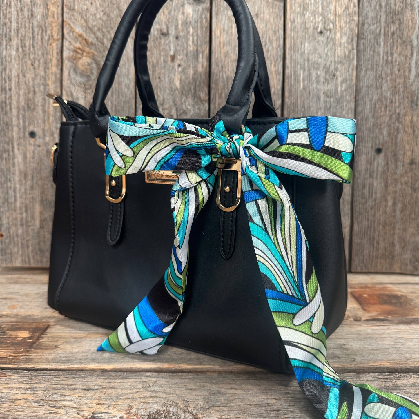 Blue and Green Western Skinny Mini Wild Rag Scarf / Cowgirl Necktie #TW316