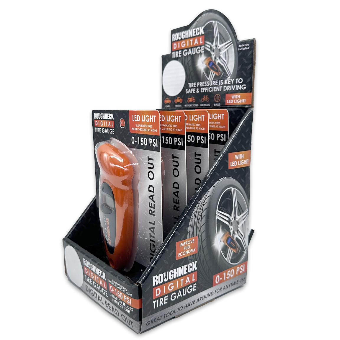 Roughneck Digital Tire Gauge With LED Light