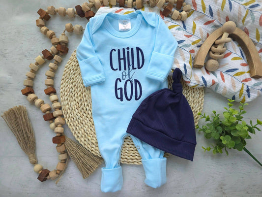 Baby Romper | Child Of God Blue